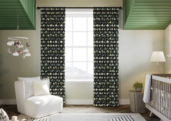 Roadtrip, Forest Green - Made to Measure Curtains - Image 3